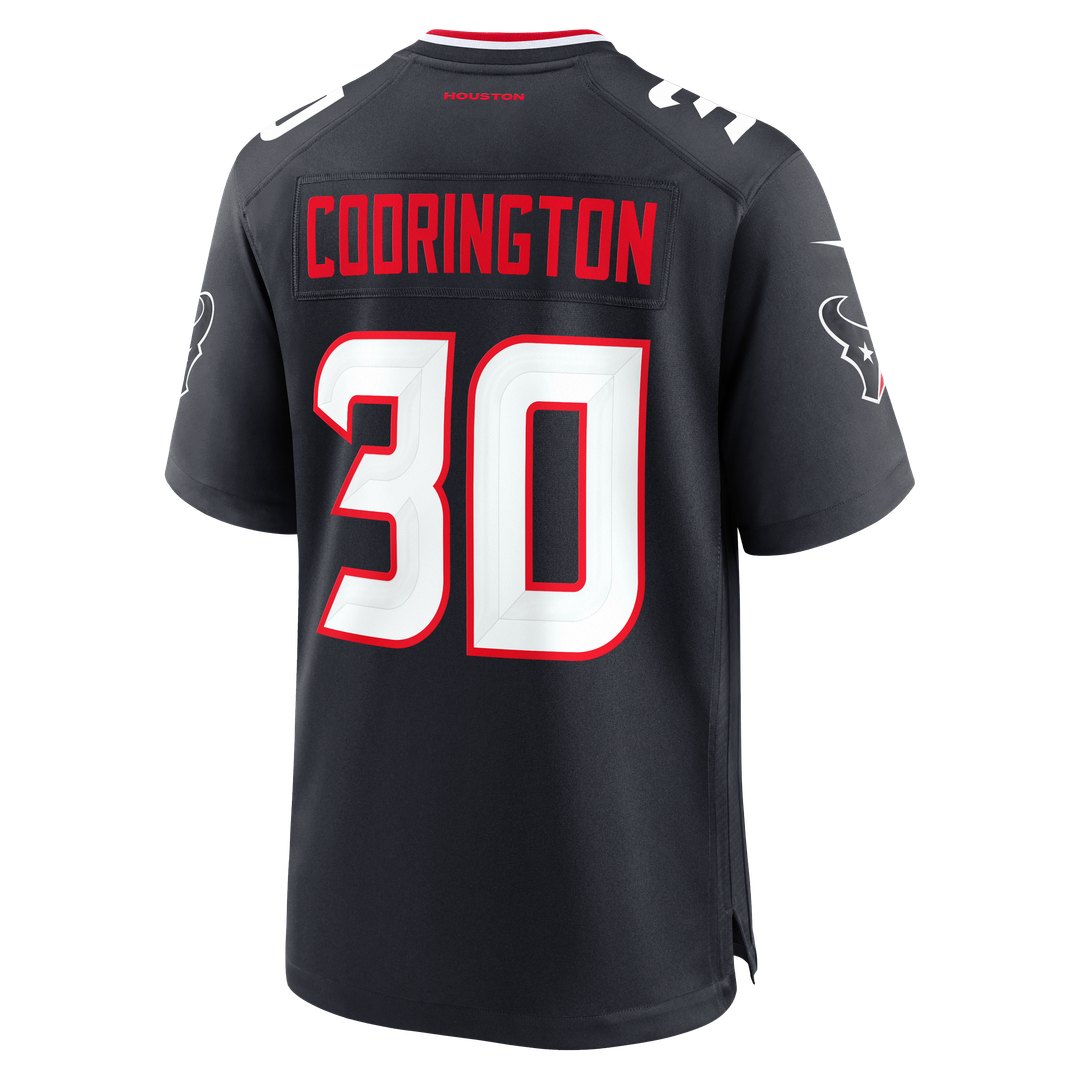 Houston Texans Brandon Codrington Nike Navy Team Game Jersey