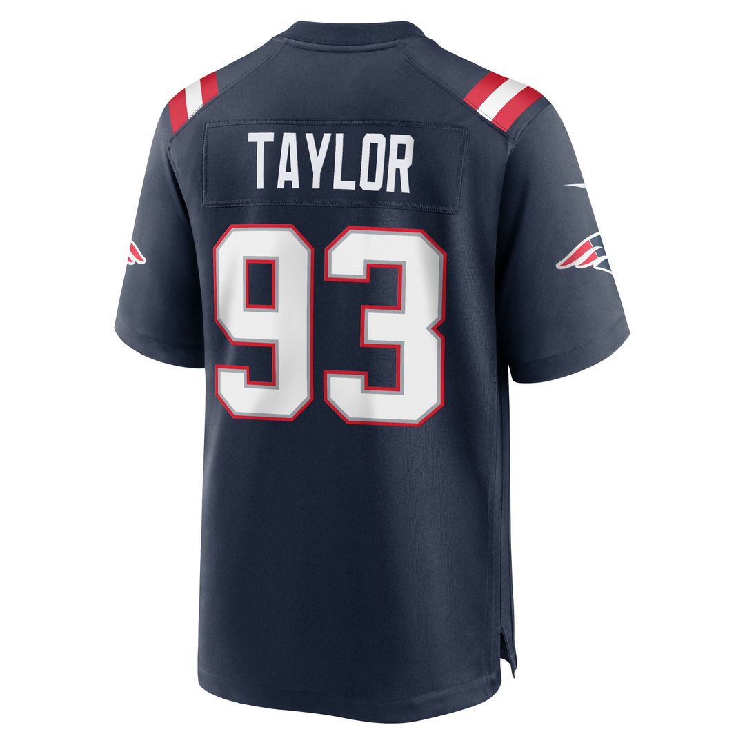New England Patriots Leonard Taylor Nike Navy Team Game Jersey