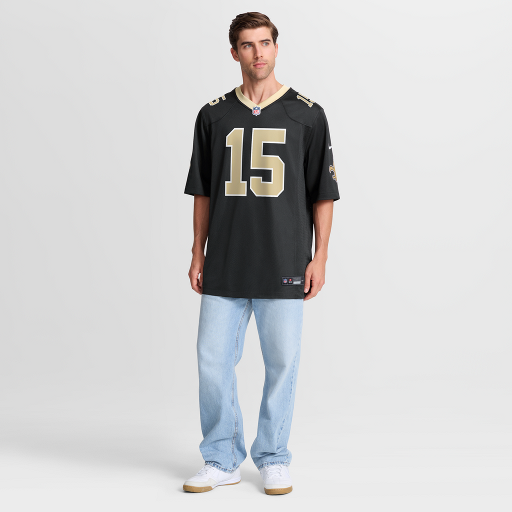 New Orleans Saints Mason Tipton Nike Black Team Game Jersey