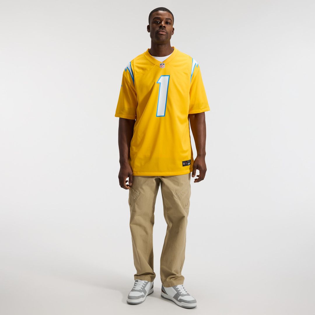 Los Angeles Chargers Quentin Johnston Nike Navy Alternate Super Chargers Game Player Jersey