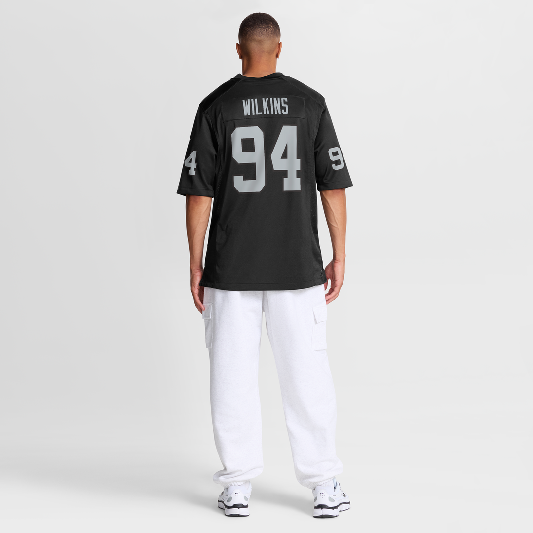 Las Vegas Raiders Christian Wilkins Nike Black Team Game Jersey