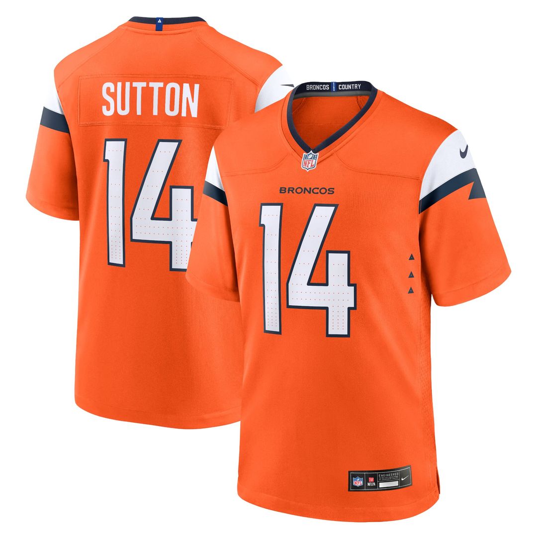 Denver Broncos Courtland Sutton Nike Orange Mile High Collection Game Jersey