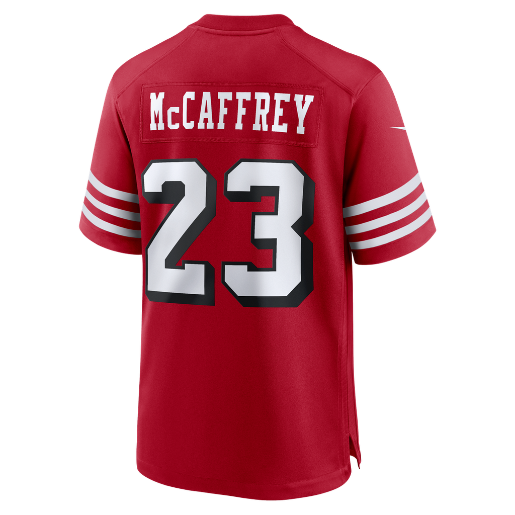 San Francisco 49ers Christian McCaffrey Nike Scarlet Alternate Game Player Jersey