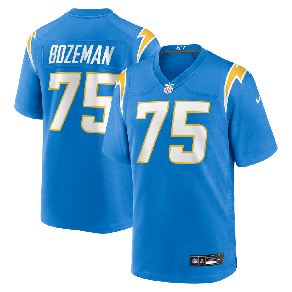 Los Angeles Chargers Bradley Bozeman Nike Powder Blue Game Jersey