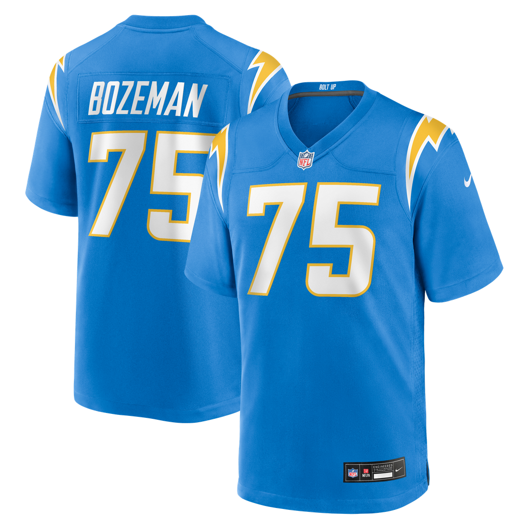 Los Angeles Chargers Bradley Bozeman Nike Powder Blue Game Jersey