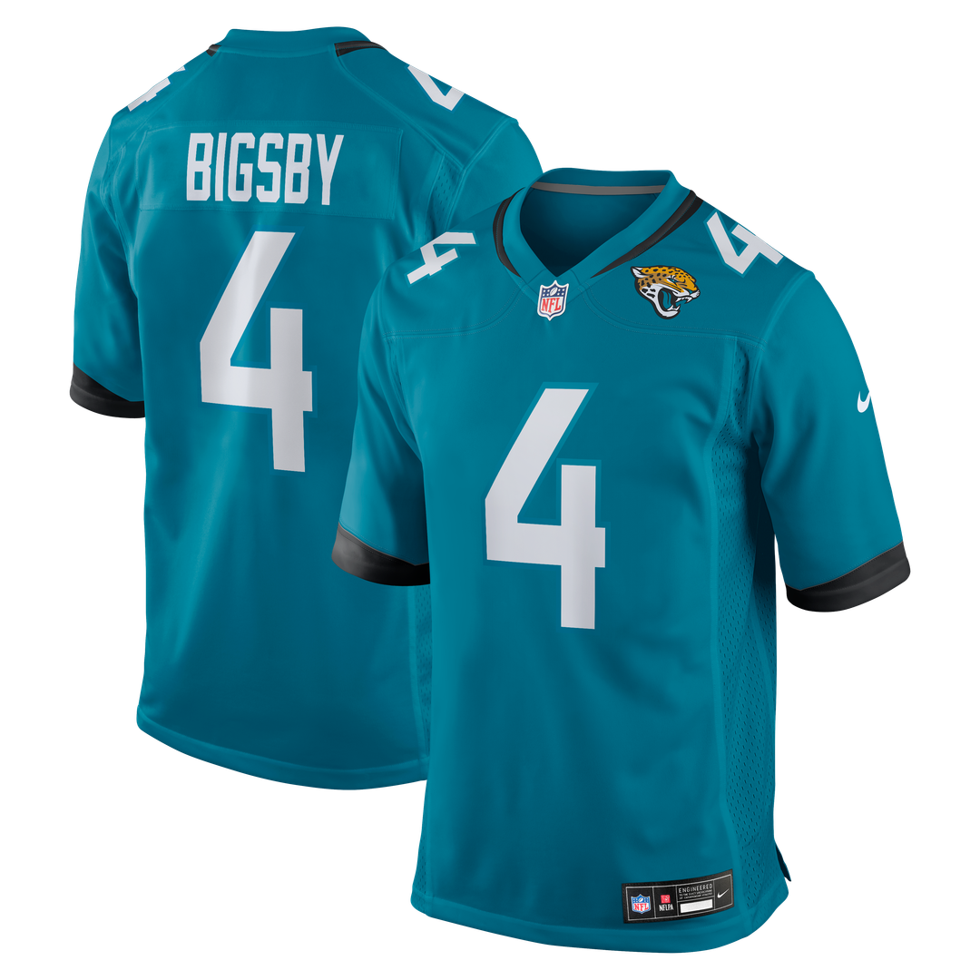 Jacksonville Jaguars Tank Bigsby Nike Teal Game Jersey