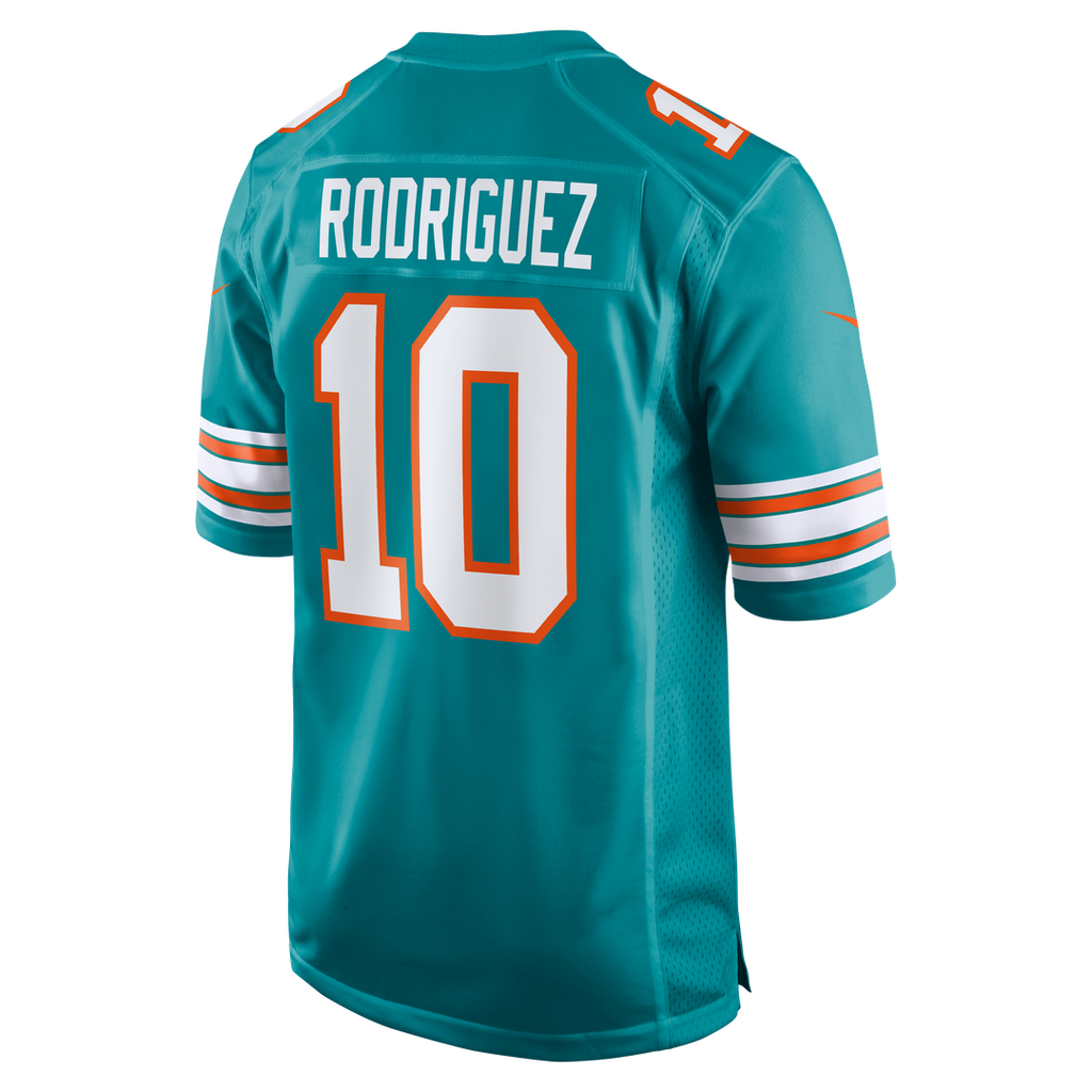Miami Dolphins Jacob Rodriguez Nike Aqua Alternate Game Jersey